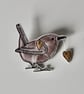 'Jenny Wren' -  Handmade Brooch - Image 4