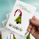 Christmas Card - Mini Tree -Hanging Decoration - Keepsake