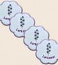 Larkspur Candle Coaster - Embroidered July Birth Flower Decor - Image 4