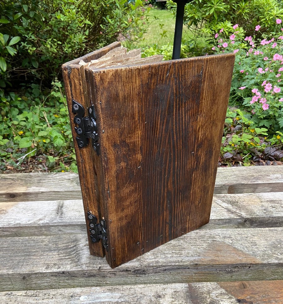 Reclaimed wood book