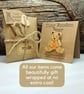 Leukaemia Awareness Bear Badge, Handmade Orange Ribbon Support Teddy Brooch - Image 5