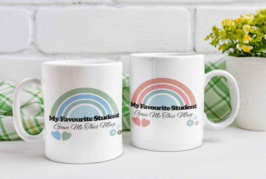Favourite Students Mug Funny Teachers Mug Teacher Appreciation Christmas Or End 