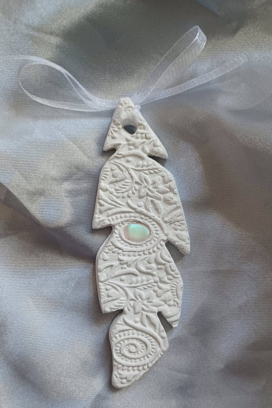 Handmade Clay Feather