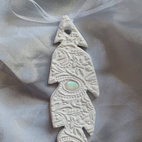 Handmade Clay Feather