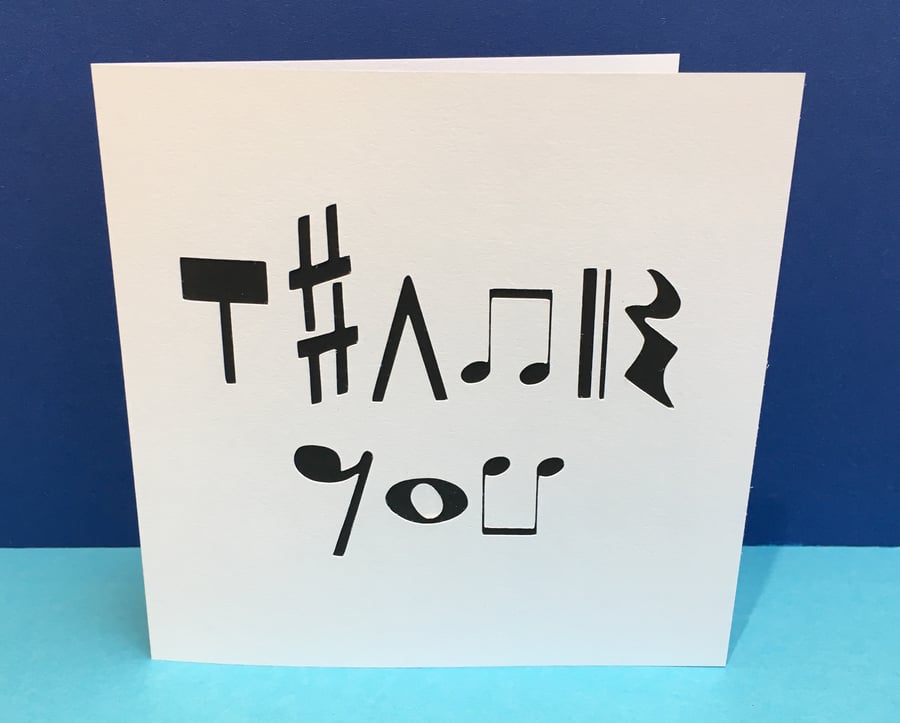 Music Thank You Card