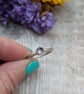 Sterling Silver and 9ct Gold Patterned Iolite Gemstone Stacking Ring - JBJ9013 - Image 1