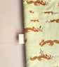 Handmade Sustainable Green Squirrel Baby Quilt Blanket
