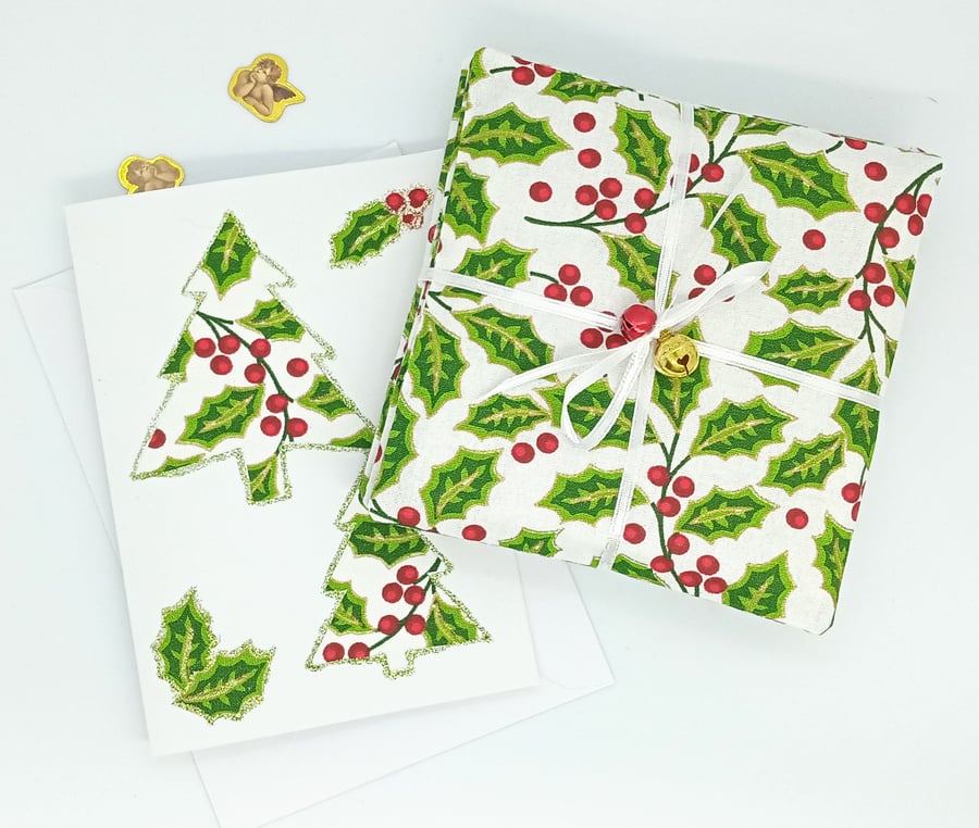 Scented Christmas coasters and card 422F