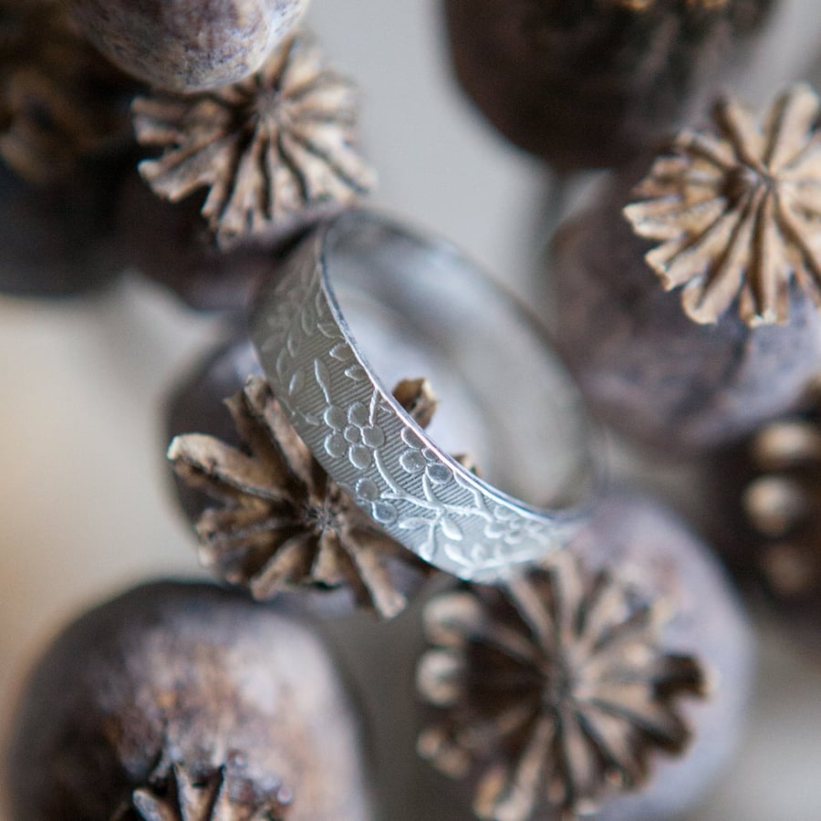 Silver Daisy Ring
