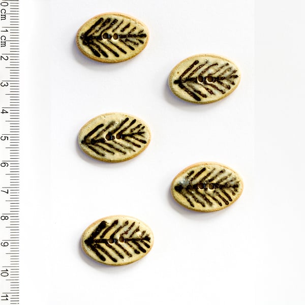 Feather Buttons, Statement Buttons, Stunning Handmade Buttons, Coat Buttons