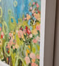 'I'm in the garden'  Original mixed medium painting  - Image 4