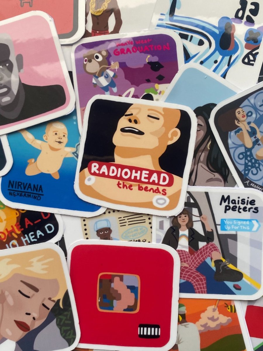 Custom Album cover stickers