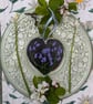 Bluebell hand-painted slate heart ornament - Image 8