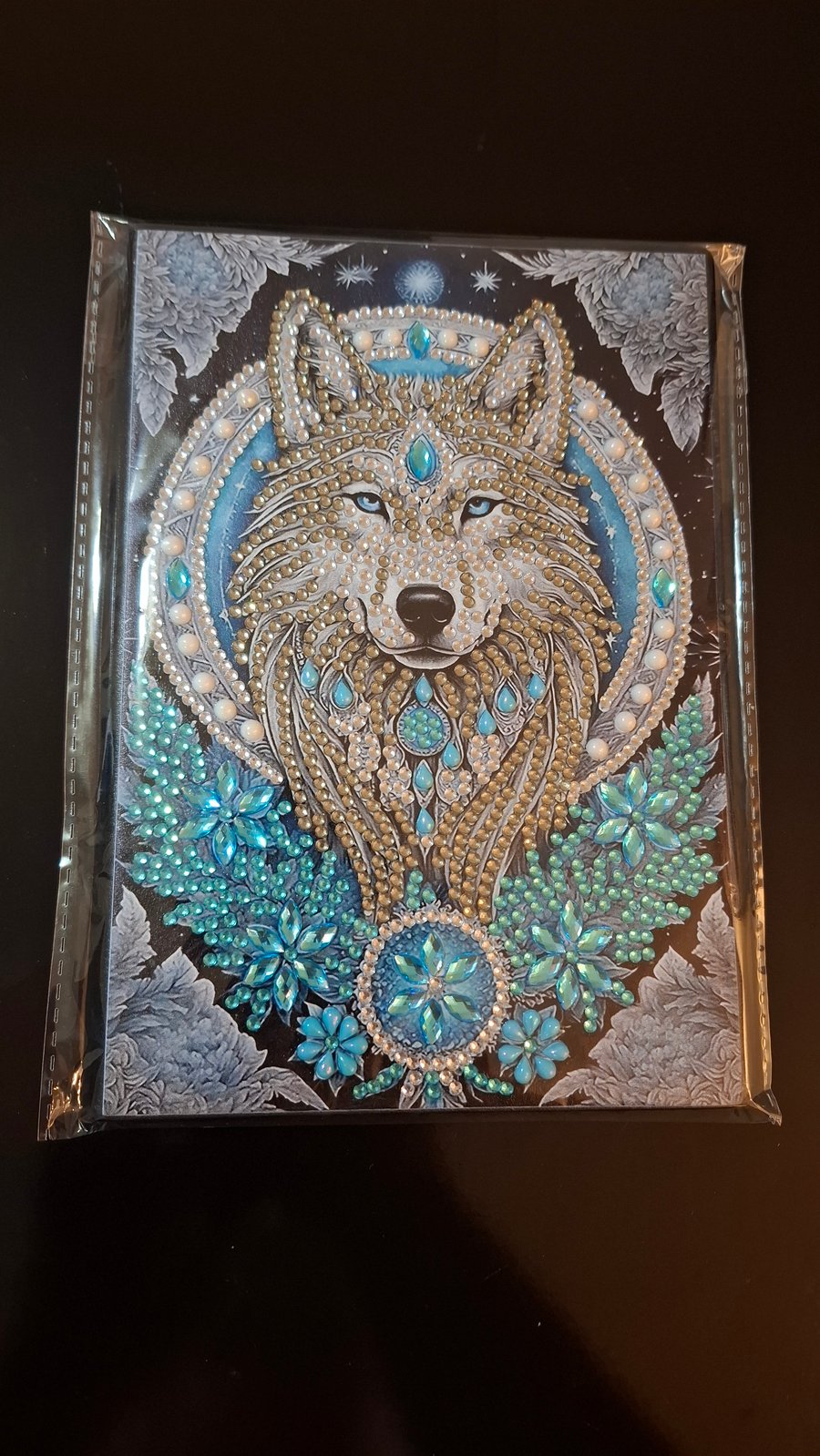 Diamond Art Note Book Wolf (front facing) A5 