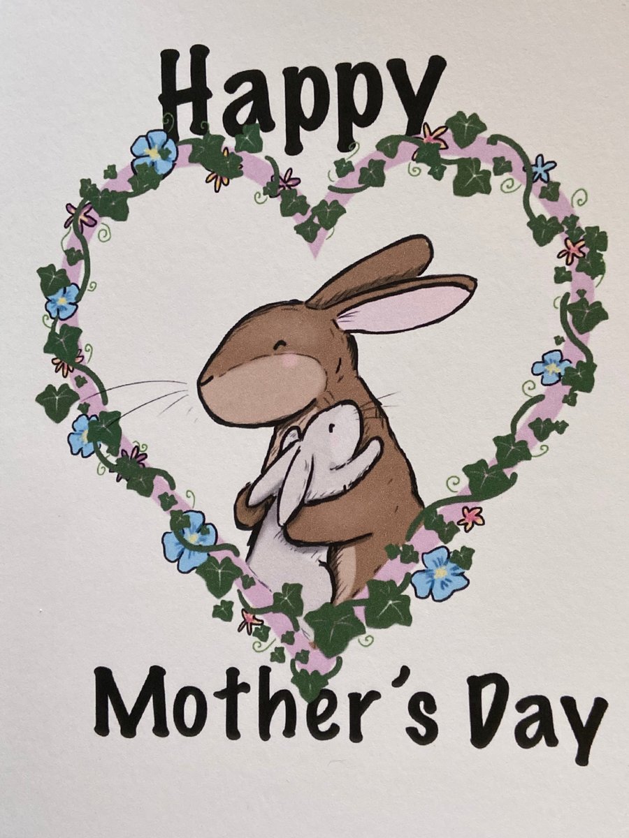 Bunny rabbit Mother’s Day card 