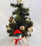 Christmas Mini Snowman - Handmade Christmas Decorations  - Image 4