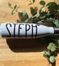 Personalised BRIDE 500ml white stainless steel bottle - hen party, wedding gift - Image 2