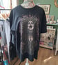 Hexed Sorceress & Arcane Sigil T-Shirt - Dark Fantasy Occult Tee