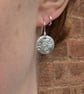 Sterling Silver Spiral Pattern Disc Earrings - JBJ1093 - Image 3