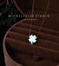 Sterling Silver Clover Bracelet With 925 Sterling Silver Chain - Image 7