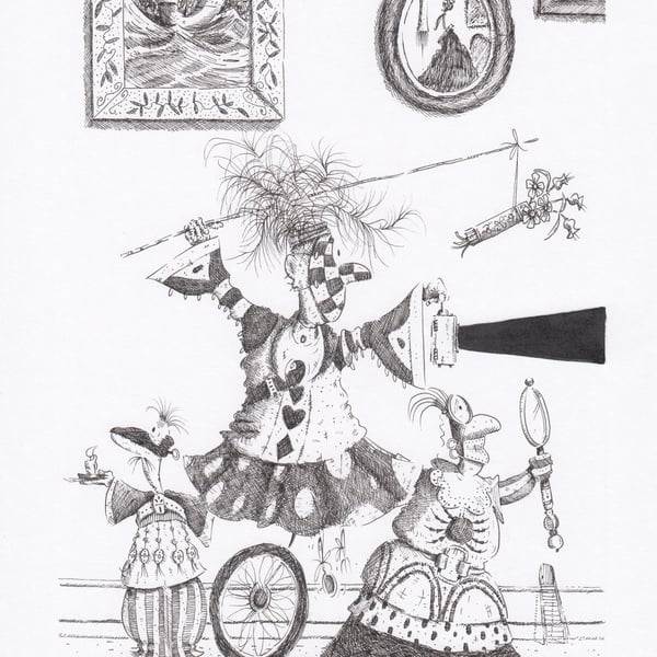 'The Black Lamp' an A4 sized original artwork