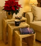 Rustic Solid Wooden Nest Tables 