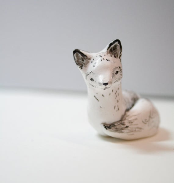 Polymer Clay Arctic Fox