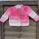 Baby pink cardigan 0-3 months