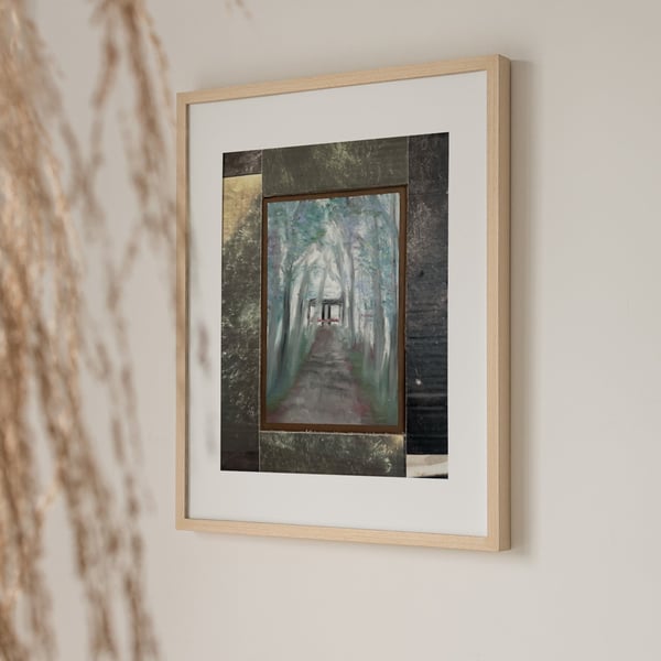 Waves (Original Artwork), Oil Pastel on Card, 33x26 cm