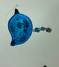 Handmade Fused Glass Beaded Hanging Bird Decoration - Image 3