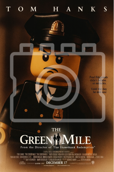 THE GREEN MILE - LEGO-Inspired A4 Movie Poster Print - Ready to Frame