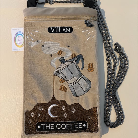Embroidered Tarot inspired - The Coffee - Velour 