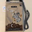 Embroidered Tarot inspired - The Coffee - Velour 