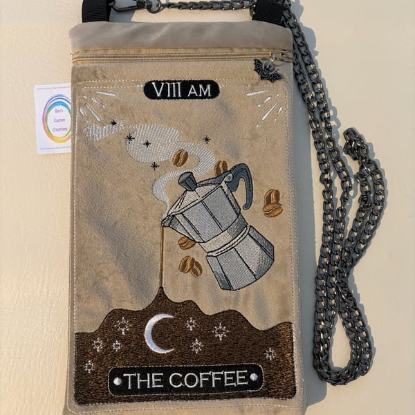 Embroidered Tarot inspired - The Coffee - Velour 