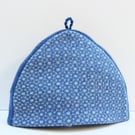 Blue Geometric  tea pot cover