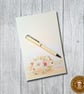 Congratulations Greeting Card With A Mouse In Blooming Flowers, Blank Insert - Image 5