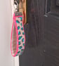 Leopard Print Needlepoint Key Fob Kit – Beginner Bag Charm Craft Kit - Image 2