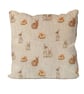 Handmade Bunny Rabbits Design Cushion-Linen. Size 40x40cm- (16"x16") CUS112