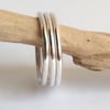 Three Sterling Silver Stacking Rings