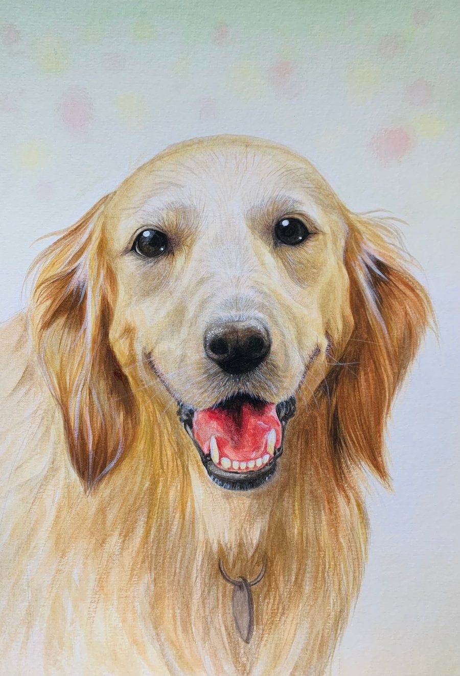 Watercolor Pet portrait commission 