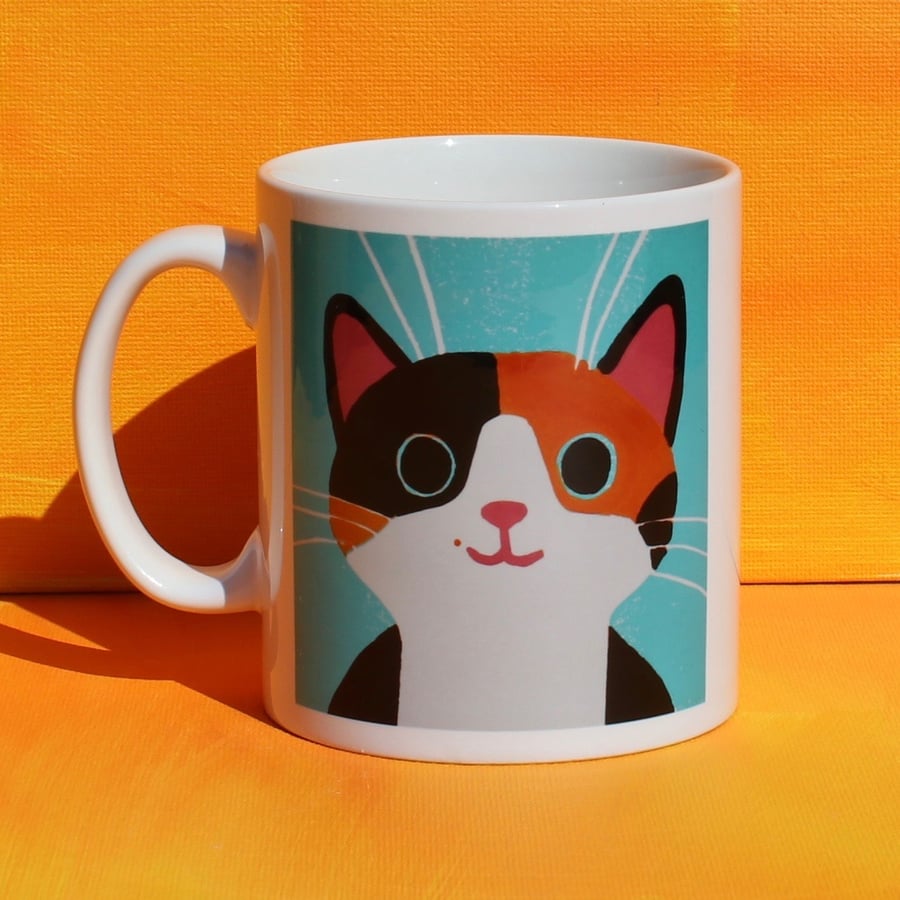 GINGER AND BLACK CAT MUG