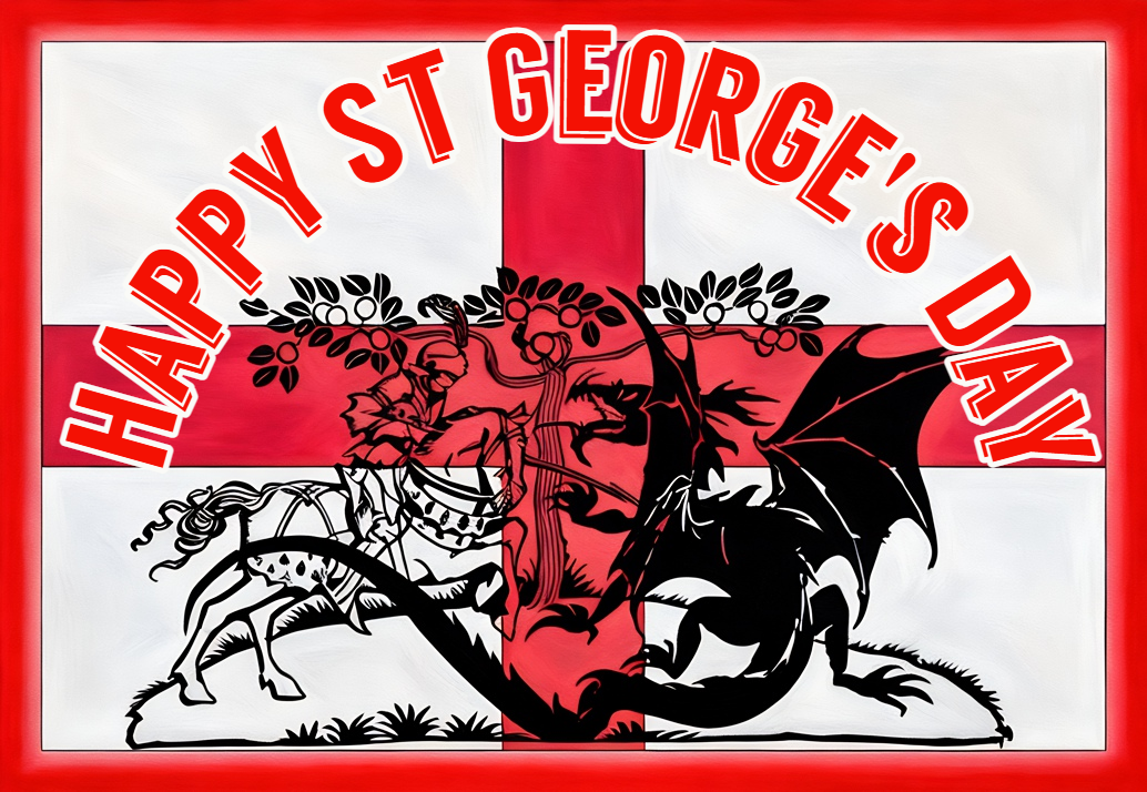 Happy St George's Day A5 Greeting Card 