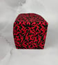 Chillis fabric basket, Chilli storage bin, Handmade - Image 8