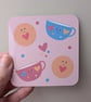 Tea and biscuits coaster