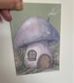 Whimsical Fairy House Postcard Set - Set of 4 Mushroom Cottage Postcards  - Image 4