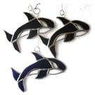 Whale Orca Suncatcher Stained Glass