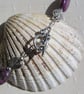 Pink Rhodonite & Rose Quartz Heart Gemstone Statement Necklace "Rose Heart" - Image 6
