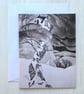 "Winter Storm" Blank Greeting Card - Original Artwork - Pen and Ink - Image 1
