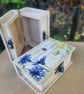 Small Floral Wooden Book Box - Wildflower Tiny Trinket Chest - Handcrafted Gift - Image 3