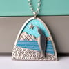 Ice penguin necklace